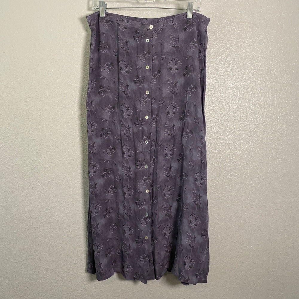 90s Whimsigoth Skirt Size 18 Grunge Witchy Dark Feminine Floral Romantic Vintage